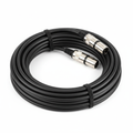 Professionele XLR-kabel 5 meter op witte achtergrond